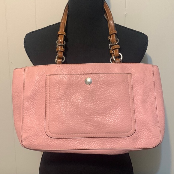 Coach Handbags - Coach Chelsea pink pebbled leather shoulder bag